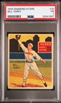 1934 Diamond Stars Bill Terry - PSA 1 (Poor)